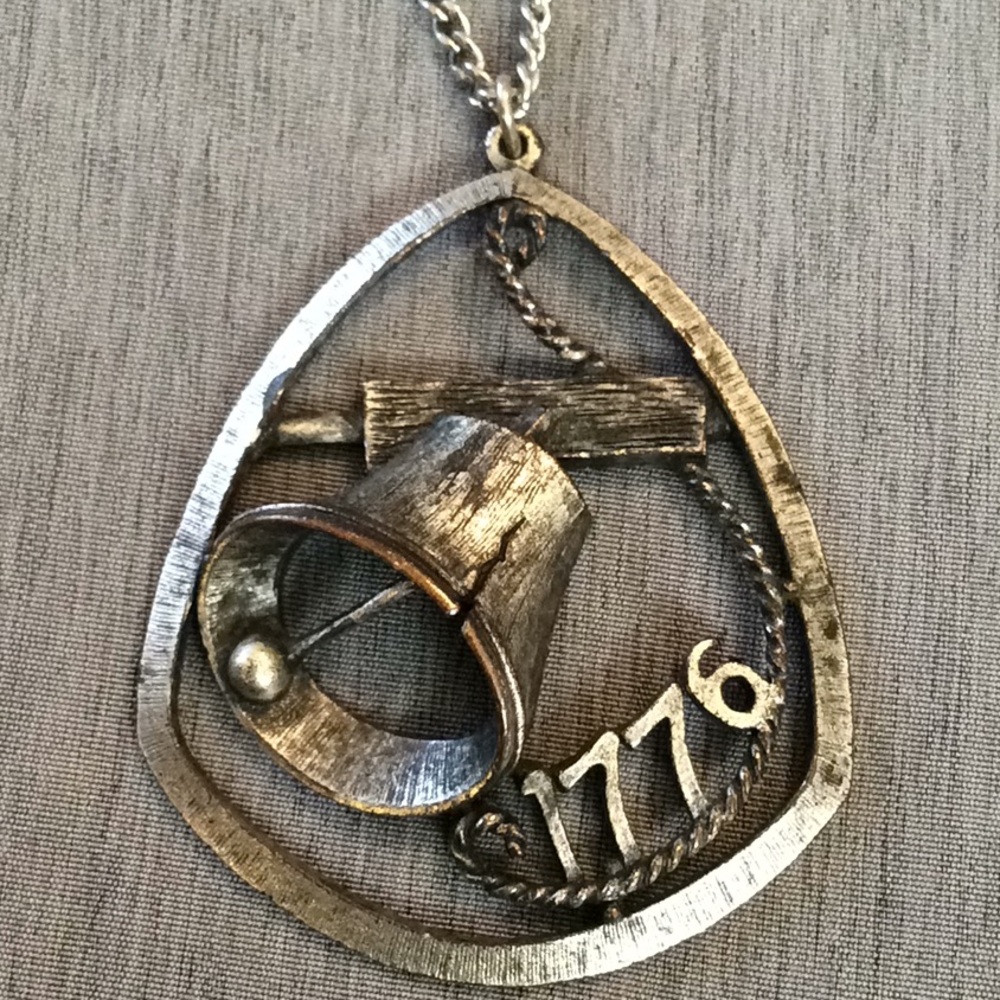 Independence Day Pewter Necklace